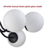 6-light Modern Globe Black Semi Flush Mount Ceiling Light Fixture for Bedroom